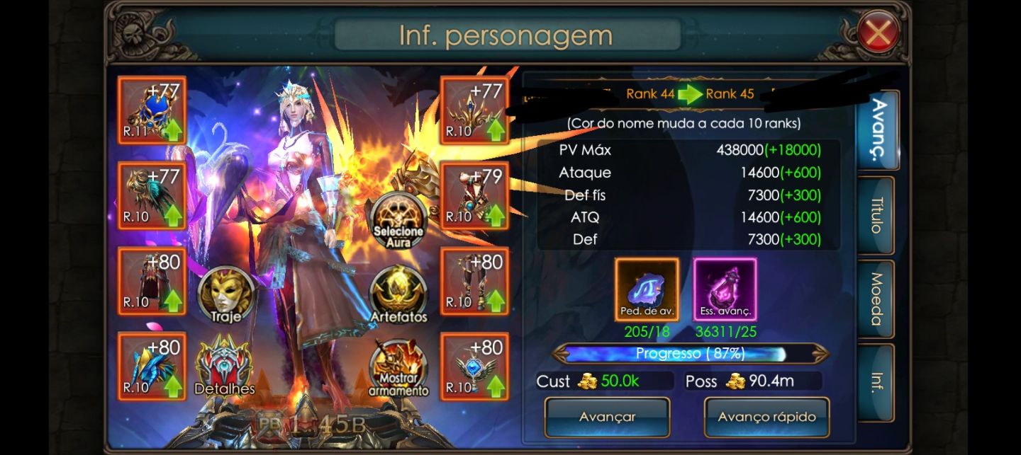 CONTA LEGACY OF DISCORD: Furious wings UPADA VIP8 E VIP7