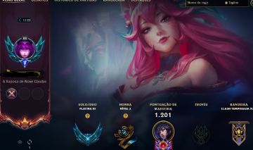 Conta Main Ahri, ekko Lvl 1202 Ex Mestre Season 2024