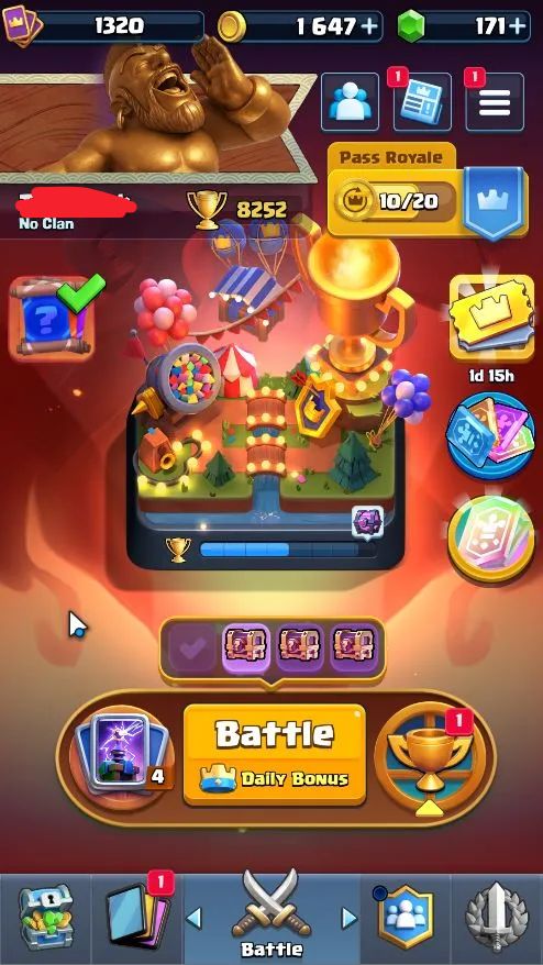 CONTA CLASH ROYALE 8.200+ TROFÉUS | 121/122 CARTAS | MEGA CAVALEIRO LVL 13