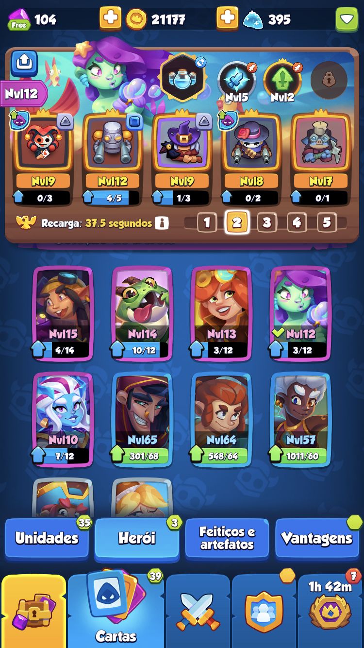 Conta Rush Top robô Lv13