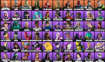 CONTA FORTNITE FA 157 SKINS | CHUN-LI | STARFIRE | SPIDERMAN | RENEGADE RAIDER
