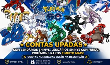 Pokémon Go | Contas PTC com lendários shinys, + BARATO DO SITE