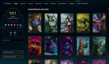 Conta de league of legends completa