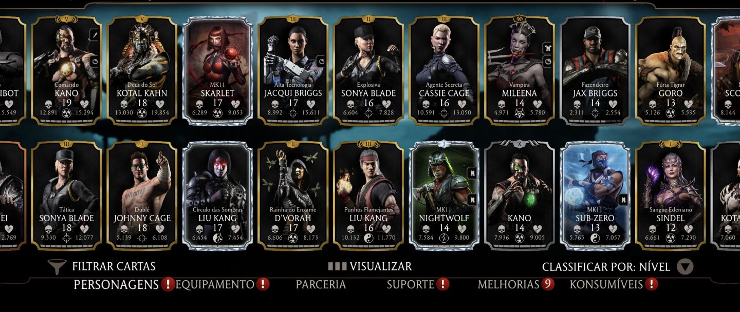 Conta Mortal Kombat Mobile para Iphone - ios