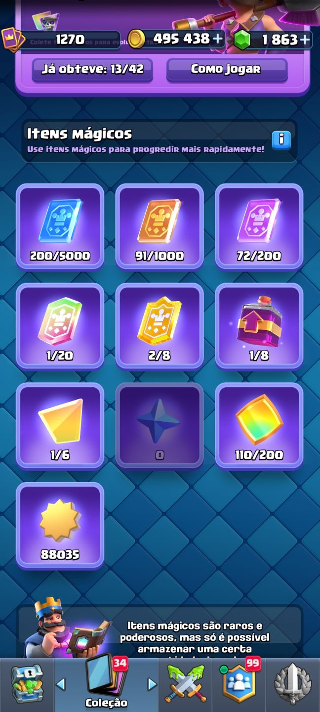 Conta de clash arena 24