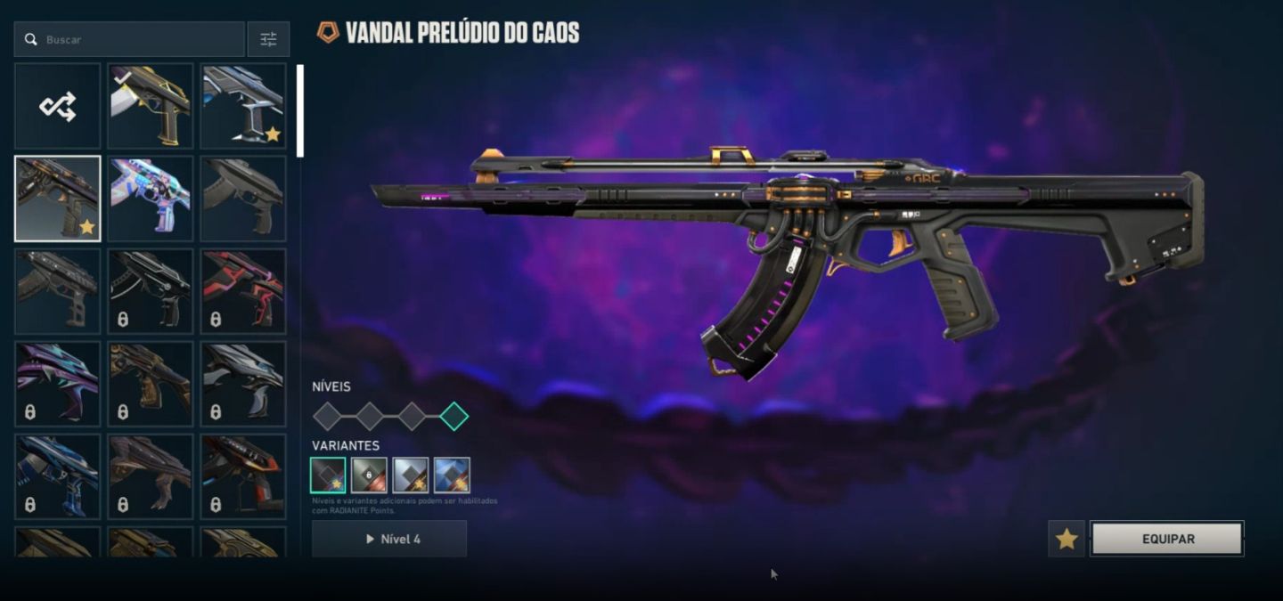 Conta Valorant com muitas skins