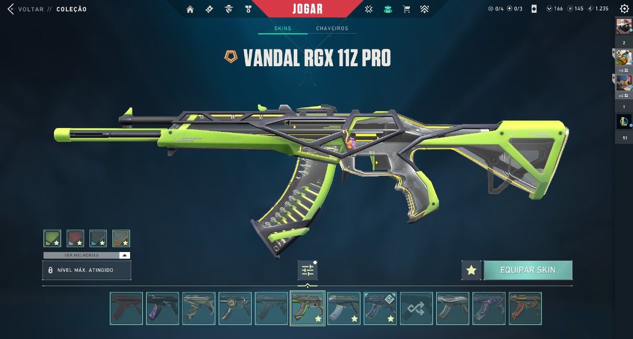 CONTA DE VALORANT COM MAIS DE 20 SKINS RARAS