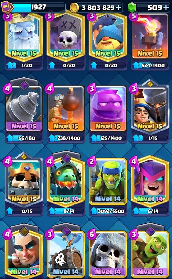 CONTA DE CLASH ROYALE | 13K TROFEUS 17 EVOLUÇÃO E 3 HEROI COM MAIOR CAMPEÃO |