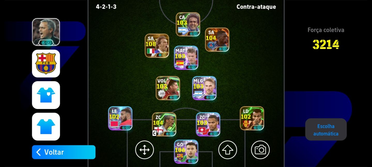 Conta de efootball braba vários jogadores