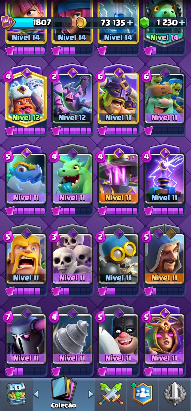 CONTA CLASH ROYALE 10 ANOS + EMOTE RARO FANTASMA REAL|14.000 TROFÉUS|REI 16 MAX