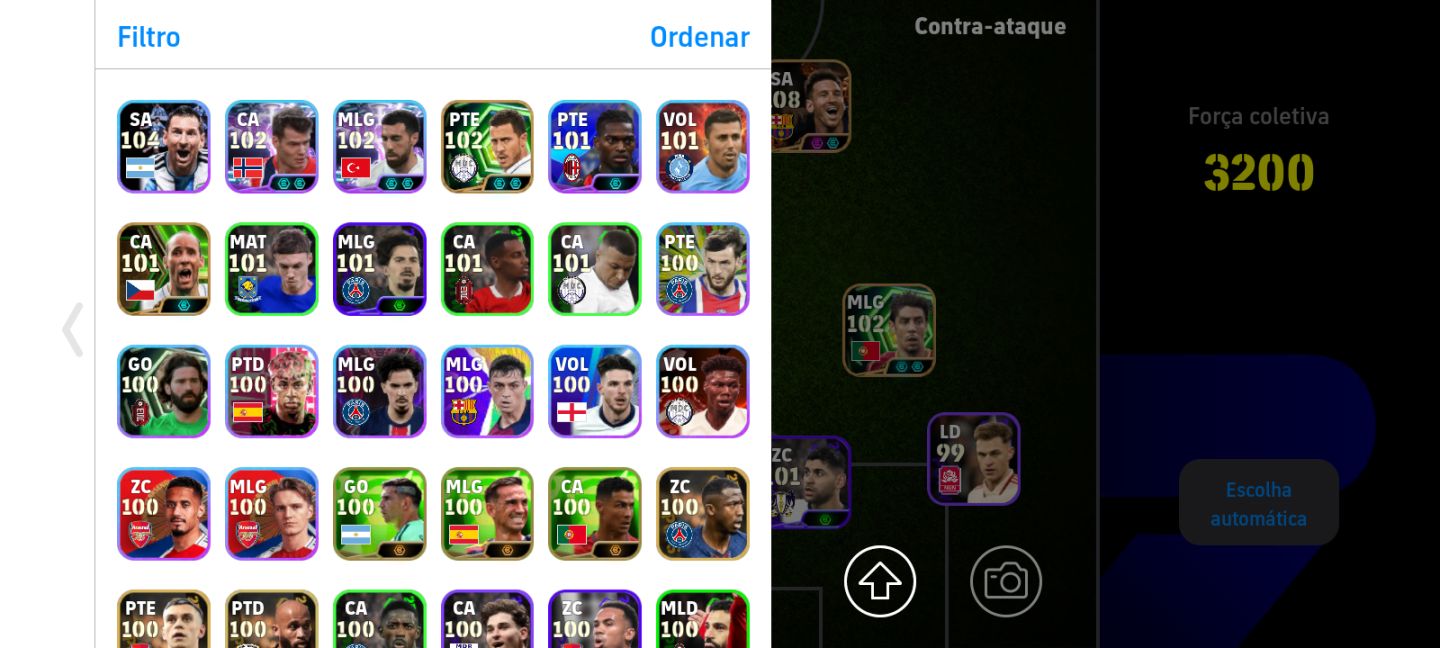 CONTA EFOOTBALL MESSI BIG TIME E ÉPICOS