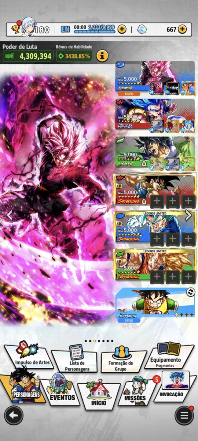 CONTA DB LEGENDS FULL EQUIP