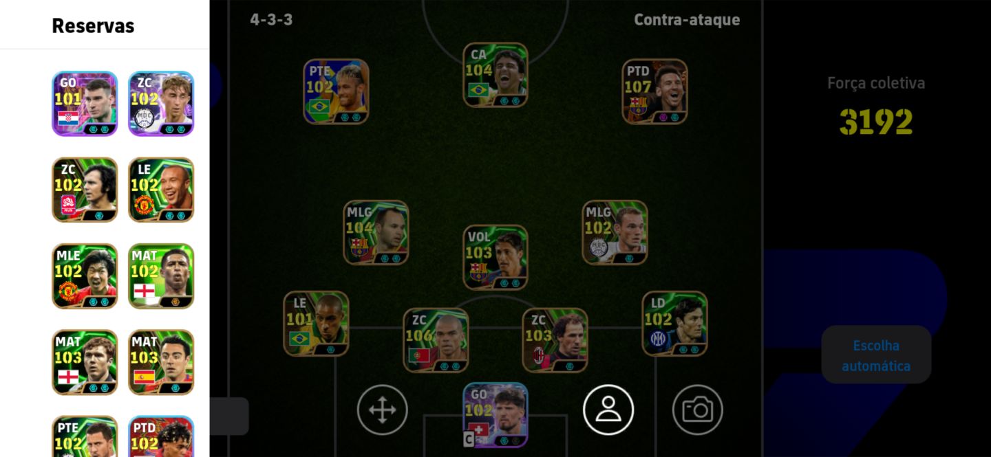 Conta braba de efootball para subir de divisão