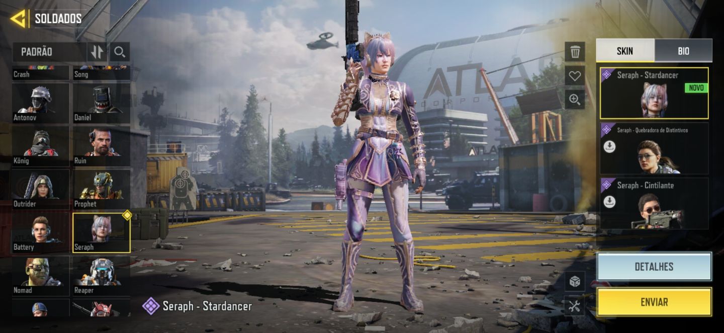 Mais barato conta codm com várias skin se personagem