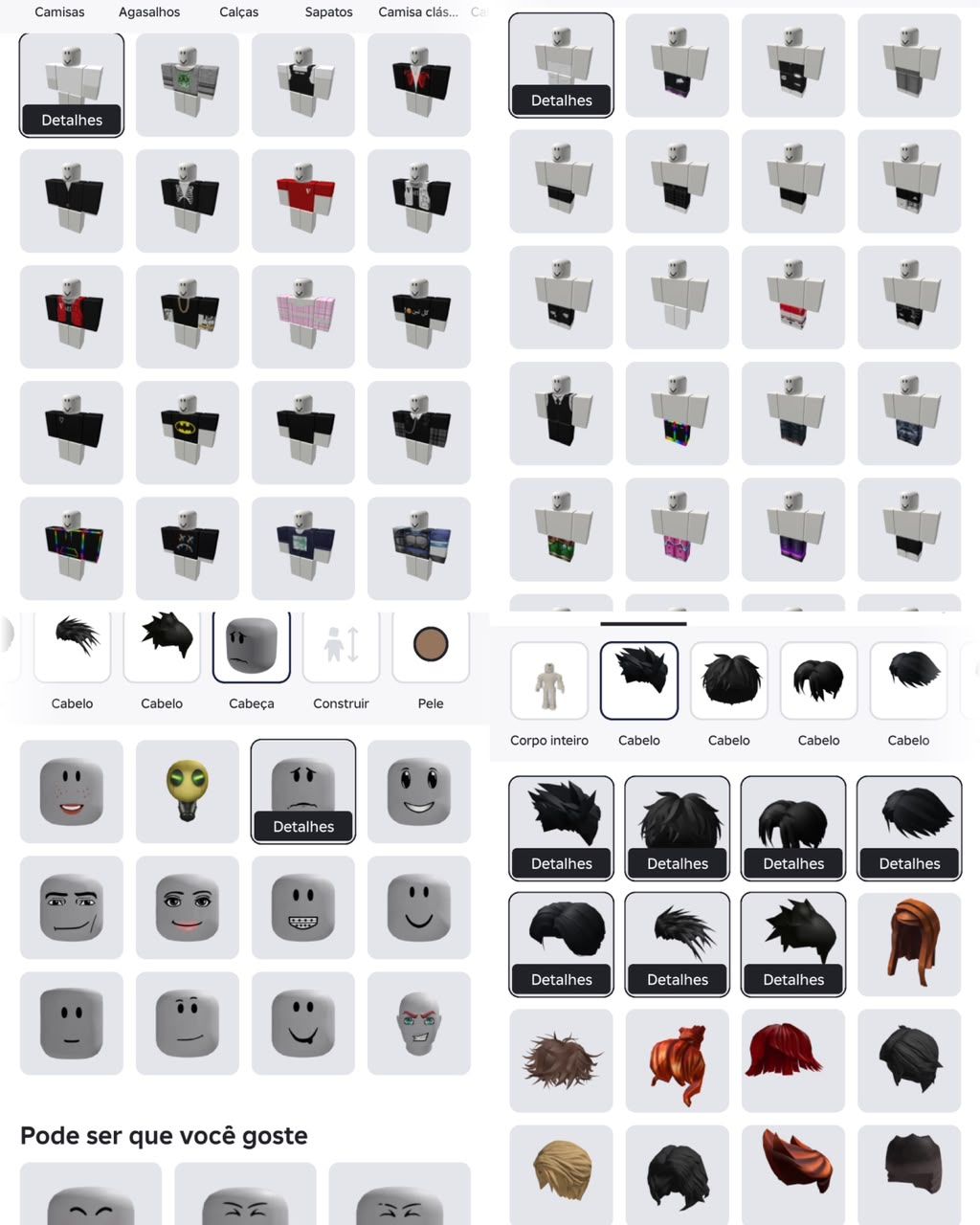 CONTA DE ROBLOX INVENTARIO AVALIADO EM 2.2K DE ROBUX