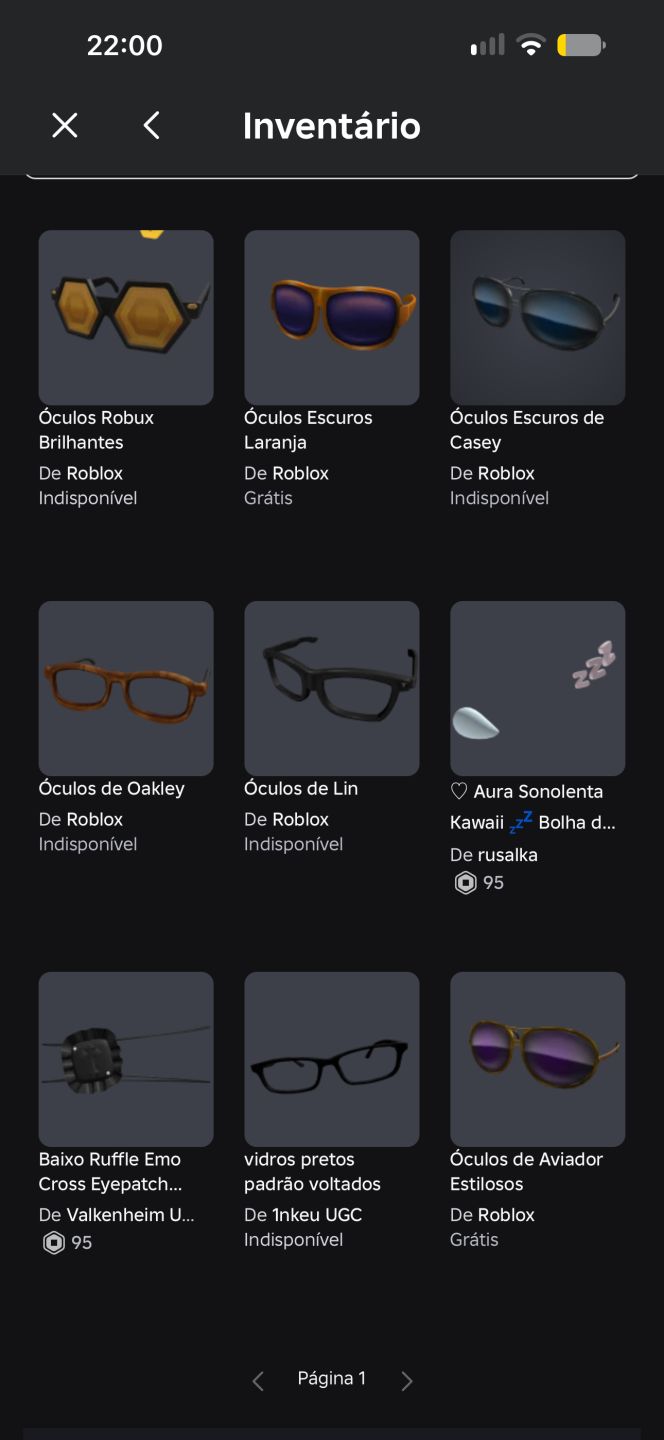 Conta de roblox!