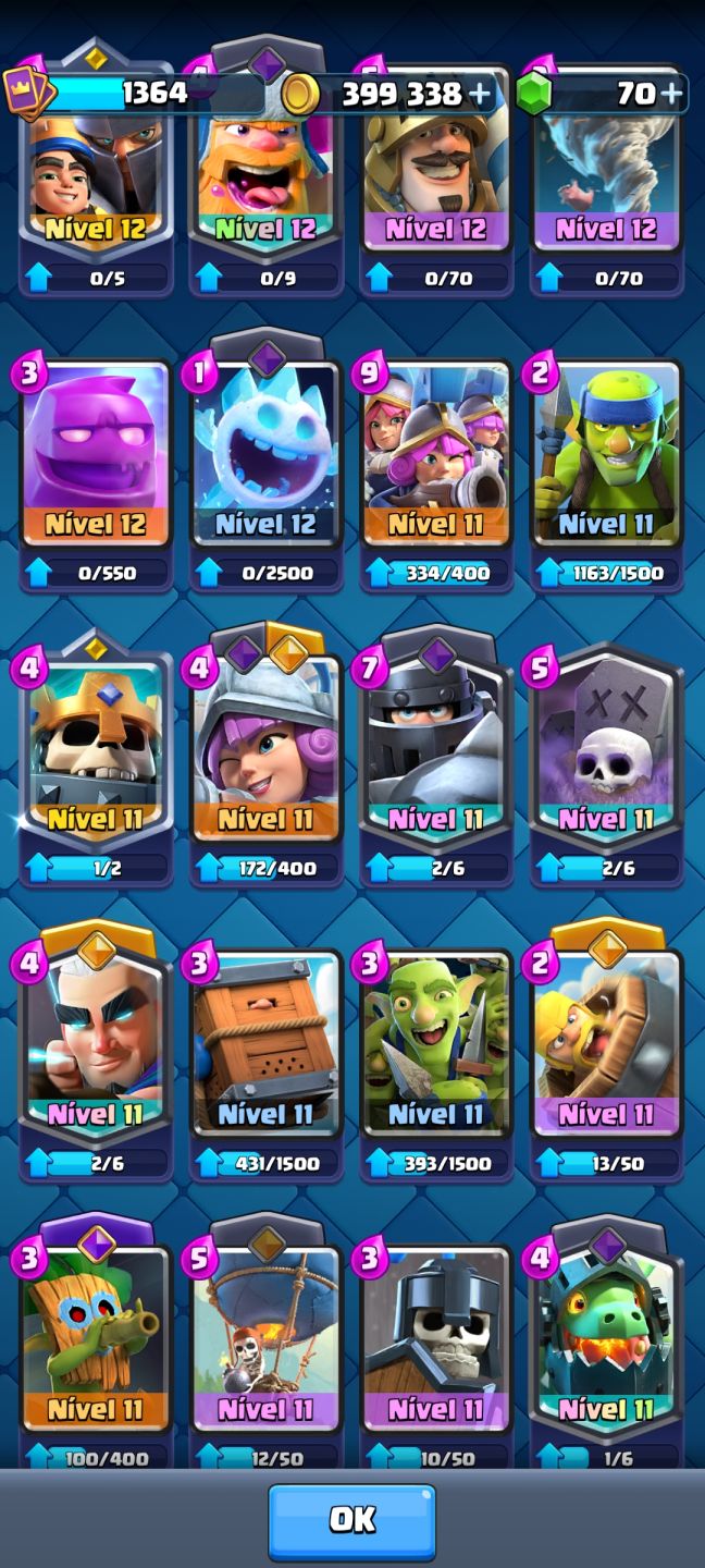 CONTA 10K TROFÉUS [TODAS AS CARTAS] CLASH ROYALE
