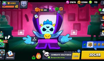 CONTA DE BRAWL STARS DE 2022 COM SPIKE DAS TREVAS E TICK MECHAGHIDORAH