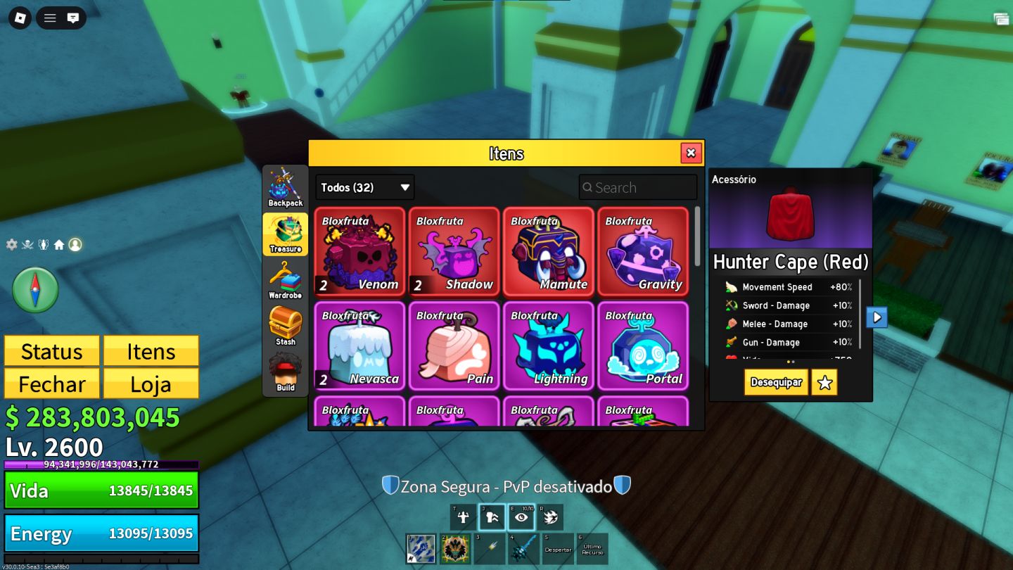 Conta Blox Fruit Dragon East Ingerida e Rumble, Buddha e Ice Compradas Robux