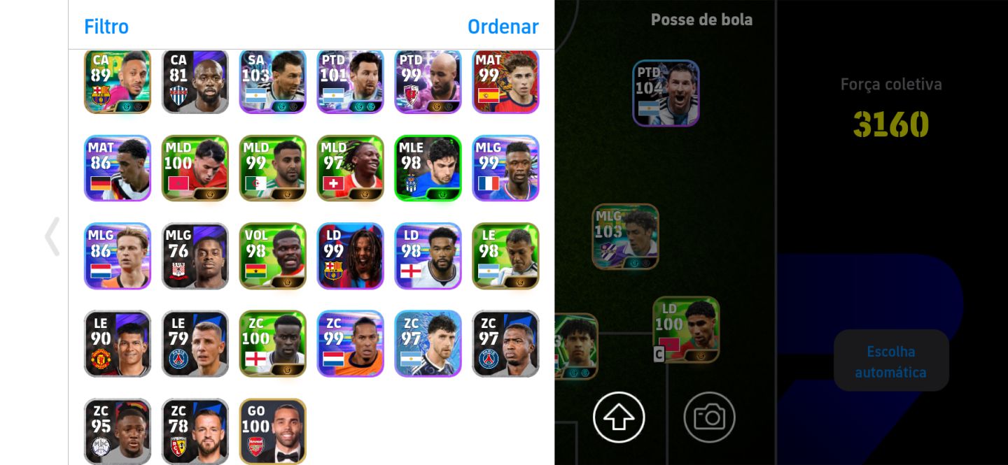 CONTA COMPLETA EFOOTBALL | ELITE 3160,MBAPPE 105 E LENDAS