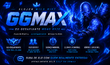 ELOJOB WILD RIFT | EX-DESAFIANTE | DUO BOOST | SERVIÇO MANUAL | RÁPIDO E SEGURO