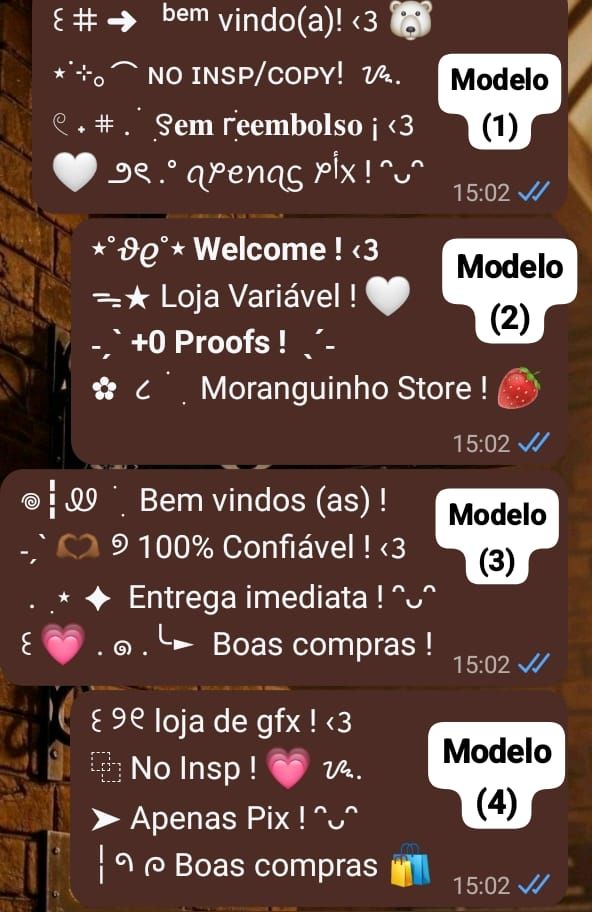Símbolos | Apelidos Estilizados | Biografias Personalizadas