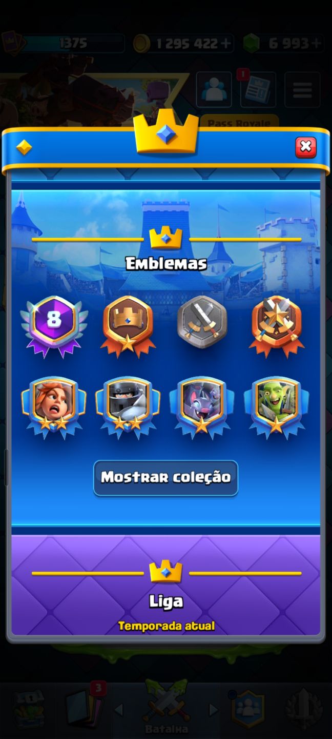 Conta Clash Royale 12k de troféus