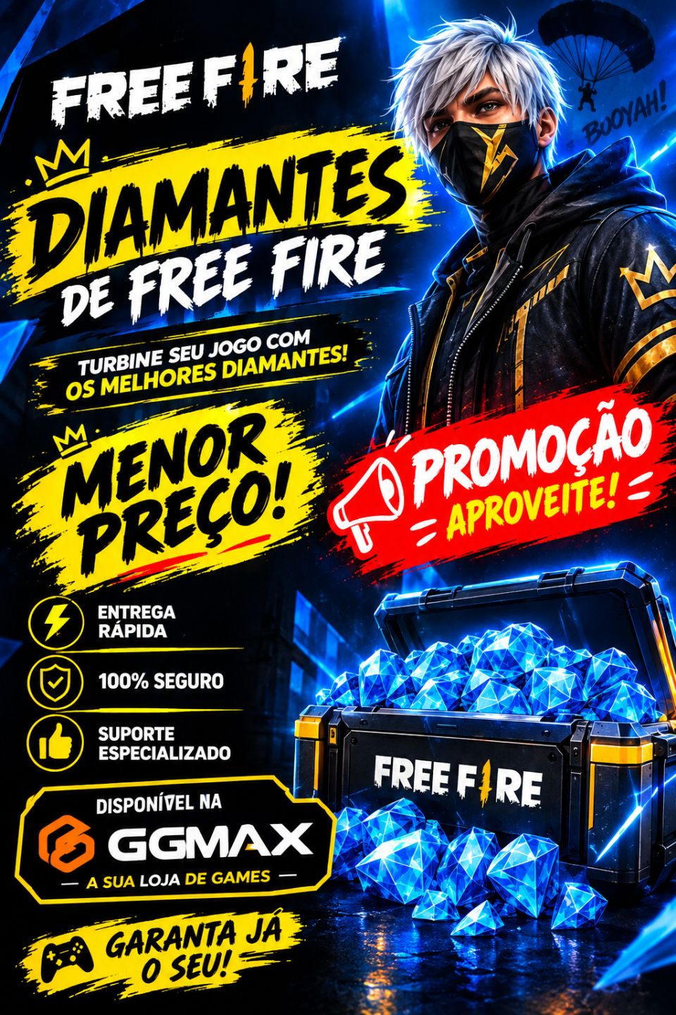 !!!MENOR PREÇO DO SITE/PROMOÇÃO PARA 2026 / DIAMANTES FREE FIRE VIA ID