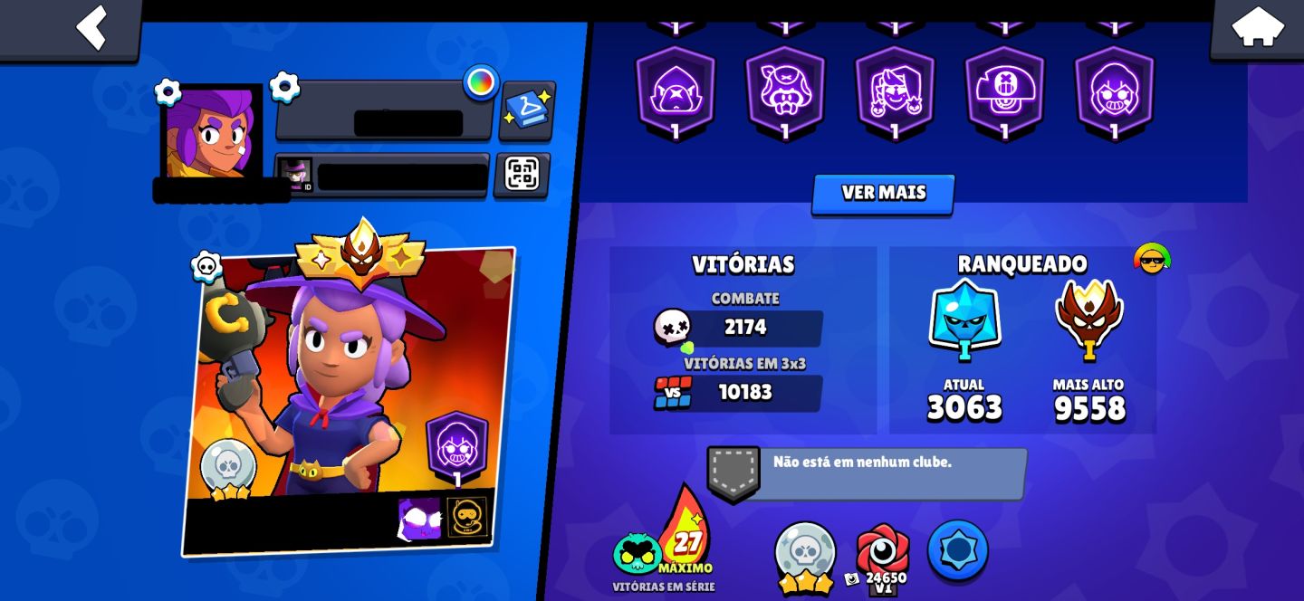 CONTA RARA 2019 | MESTRE 2024 | SHELLY BRUXA E SKINS RARAS