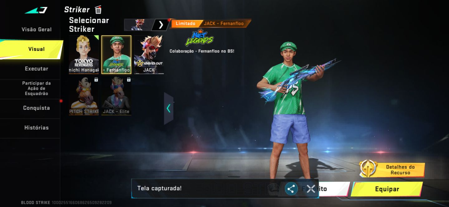 Conta nv 50 muitas skins