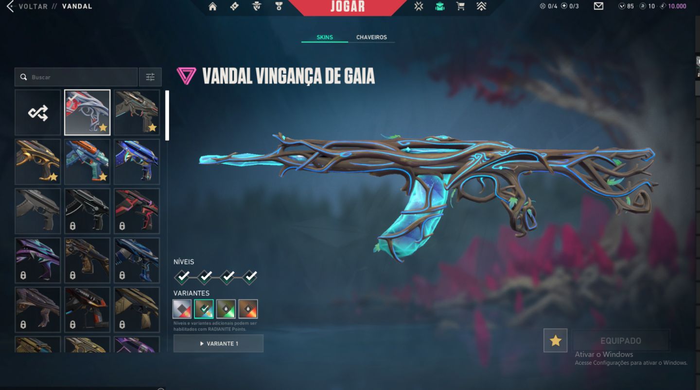 Conta Valorant Imortal com Vandal Gaia