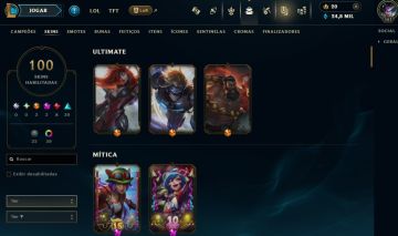 Full Acesso - 100 Skins - 120 Campeões - Level 161