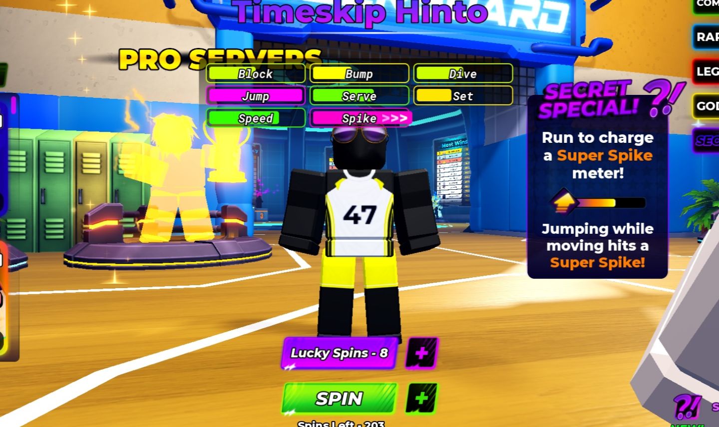 Conta de Volleyball Legends Vlb, 7 Personagens e 3 com a Tag de Natal de 2025