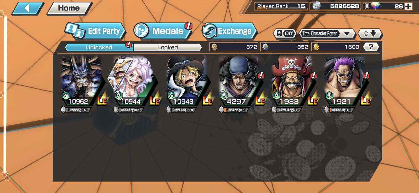 CONTA DE OPBR | 6 EX | 1600 GOLD FRAGMENTS