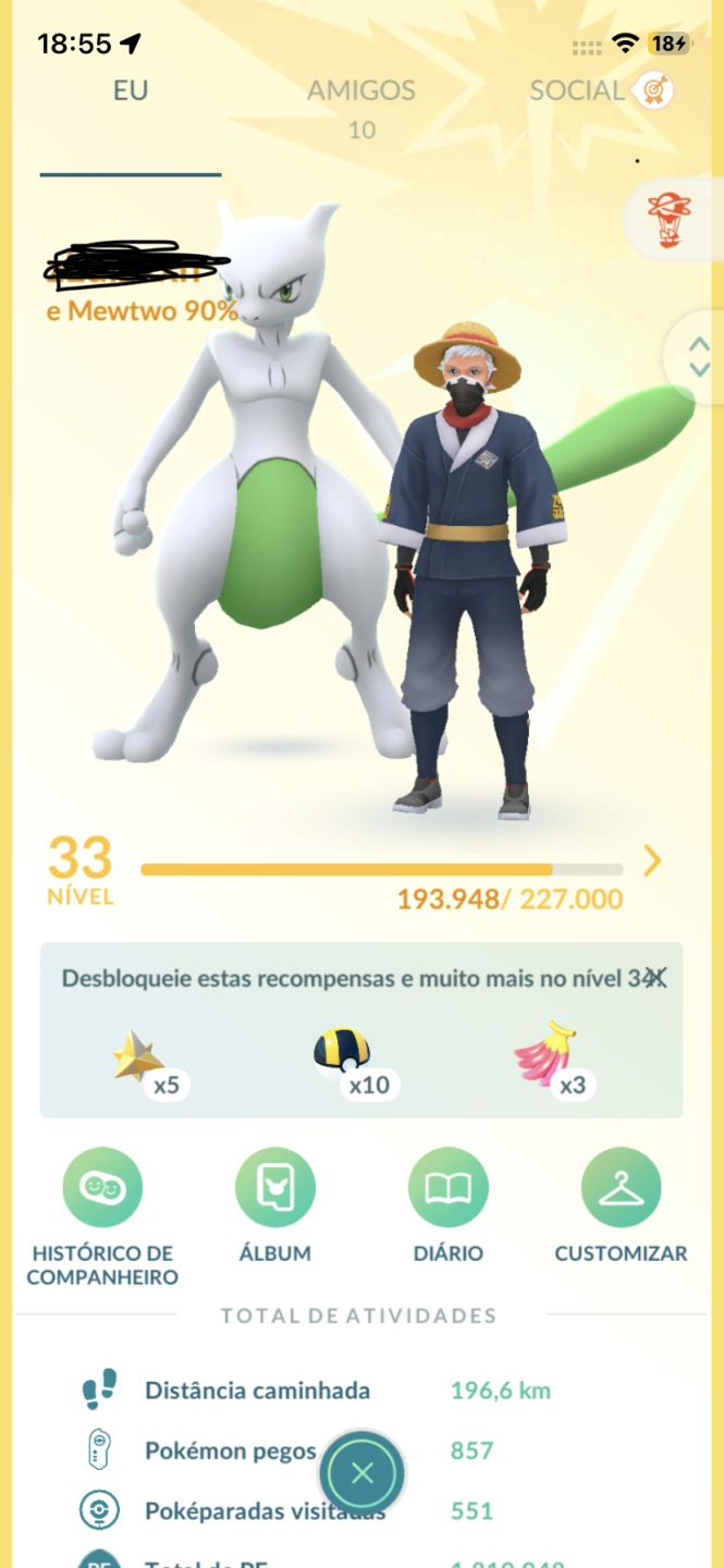 [Promoção] Conta pokemon go com 19 lendarios lvl 33 (FULL ACESSO)