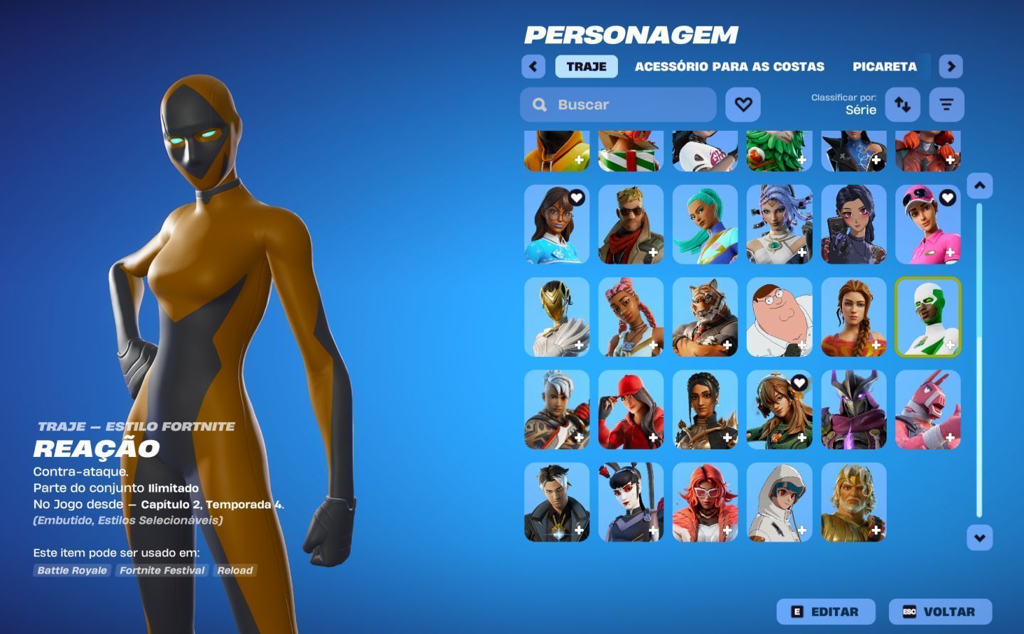 45 SKINS | REAÇÃO | ZEUS | RONIN | RUBY | YUKI | MEGUMI | FULL ACESSO