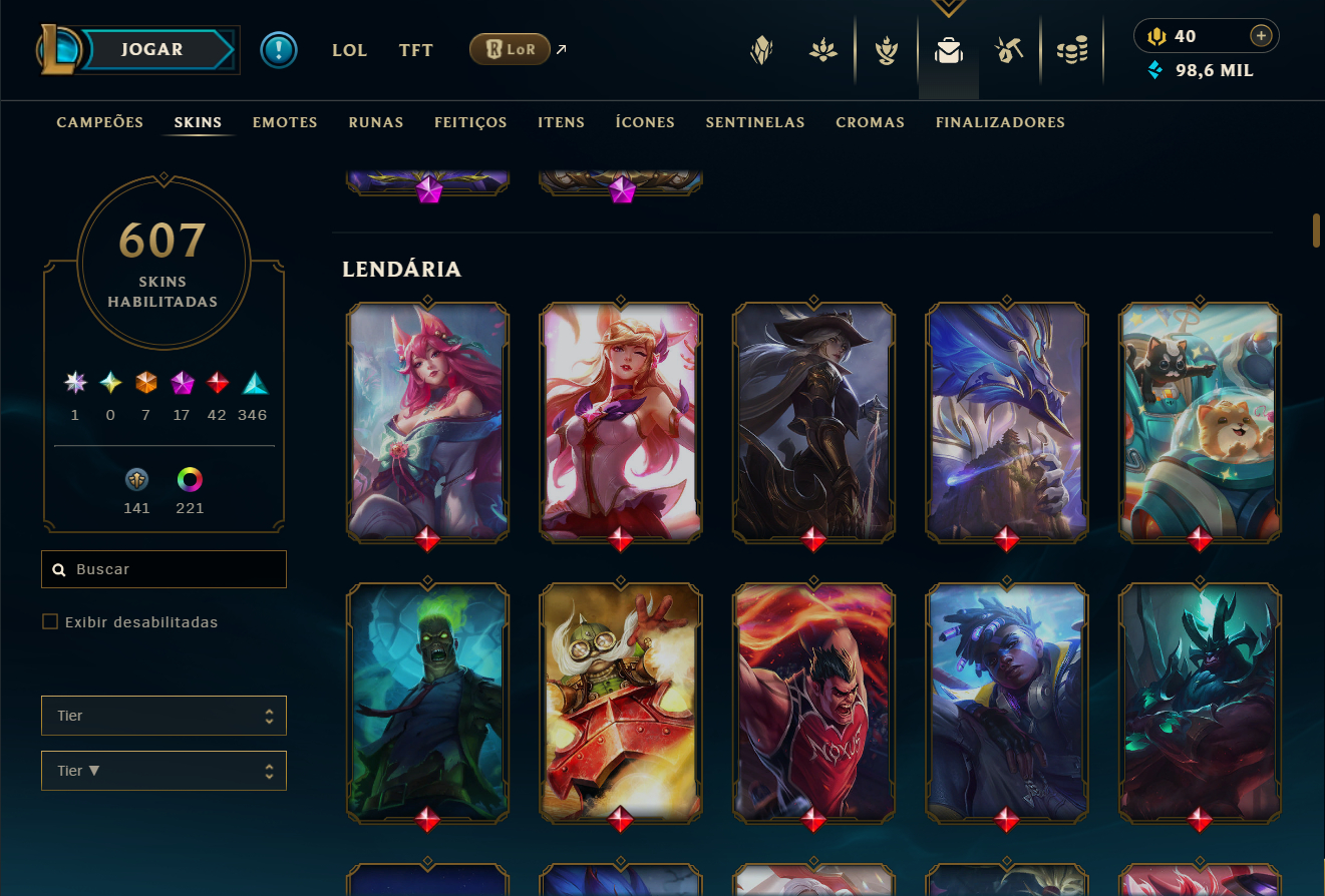 CONTA ESMERALDA | 607 SKINS | 340 EMOTES | 174 CROMAS