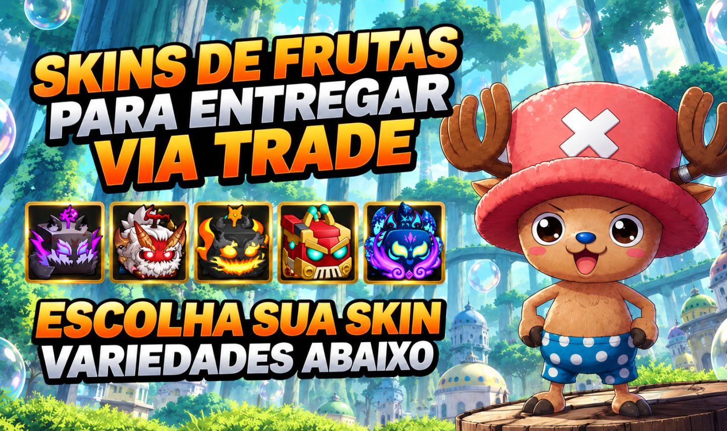 SKINS DE FRUTAS BLOX FRUITS COM 30% DE DESCONTO