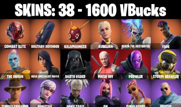 CONTA FORTNITE COM 38 SKINS ON/OCEAN/SKYE/THUNDER/EREN JAEGER/BRUTUS/ERISA