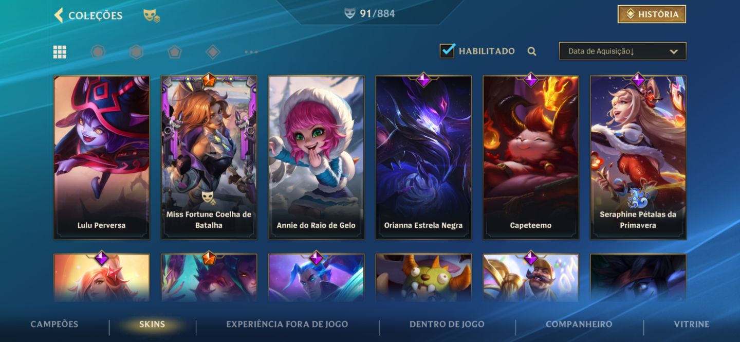 CONTA LOL A VENDA COM CROMAS E SKINS RARAS