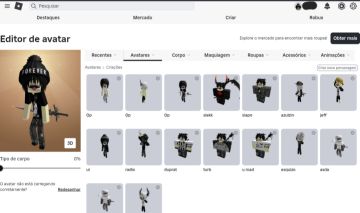 Conta roblox boa, possui bastante roupa