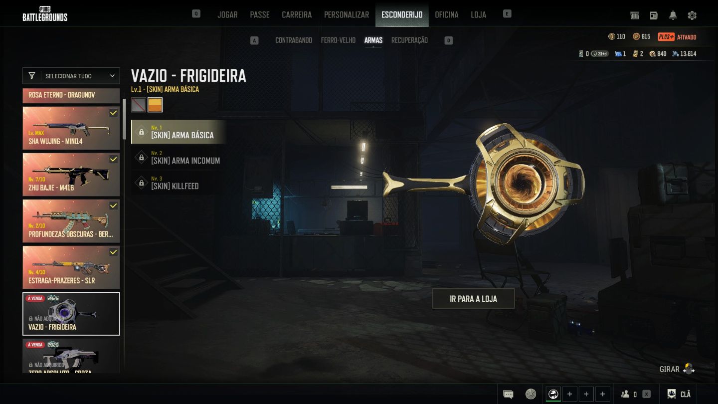 Conta de PUBG Plus STEAM - LVL 500 - 3.420 horas - 6 Armas Pregressivas + croma