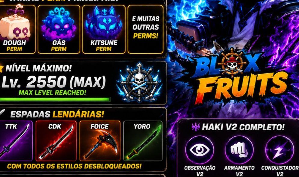 Conta de blox fruits com muitas gmmps!