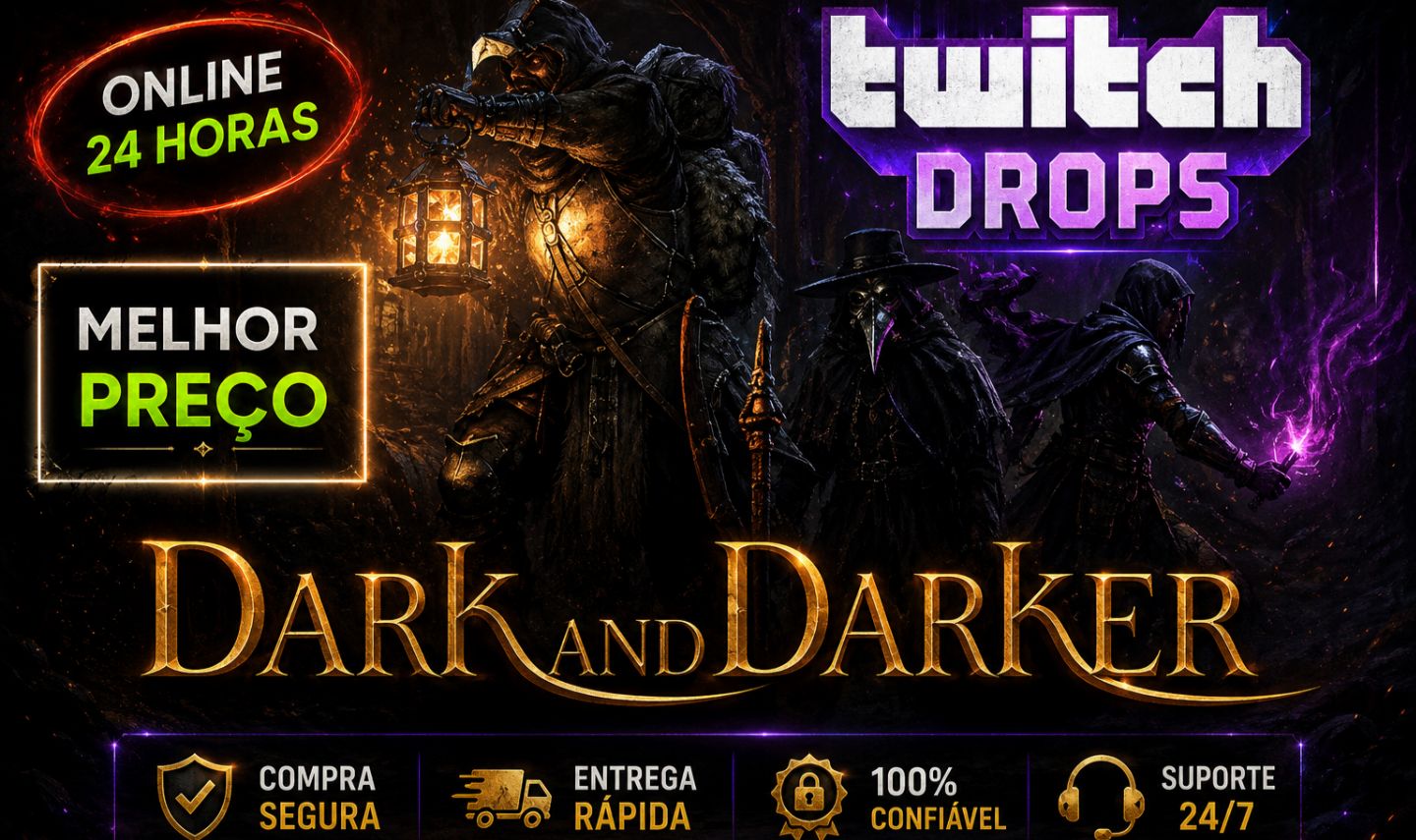 Dark and Darker - Twitch Drops NOVO - Melhor PREÇO