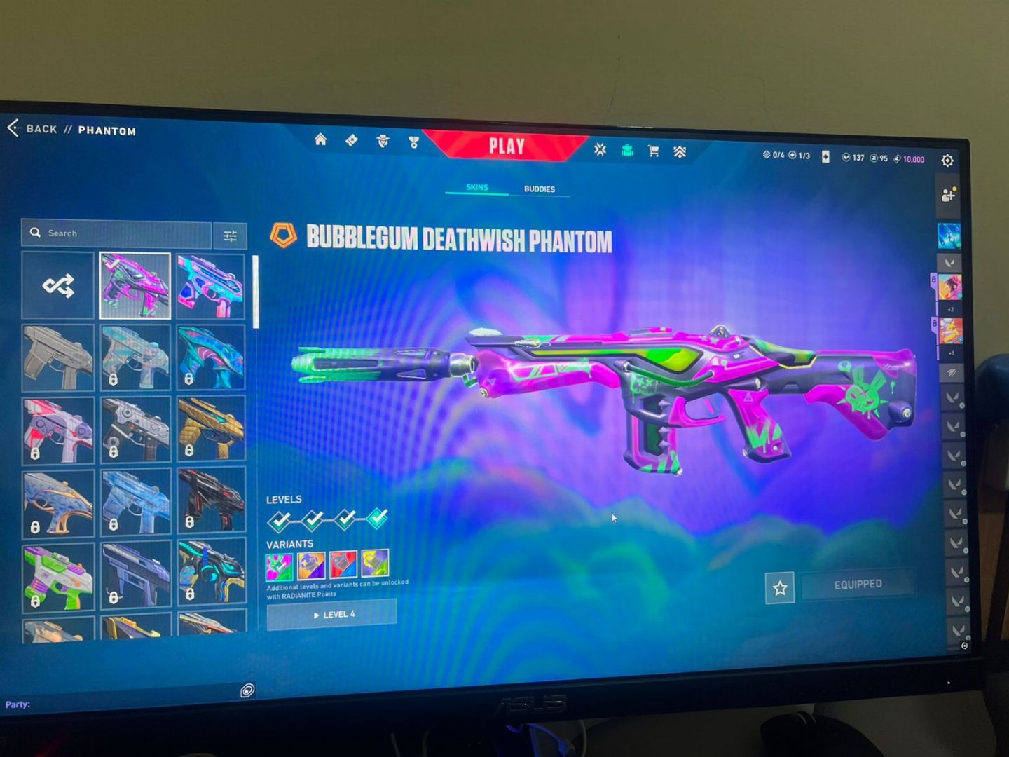 CONTA DE VALORANT ASC 1 COM MUITA SKIN