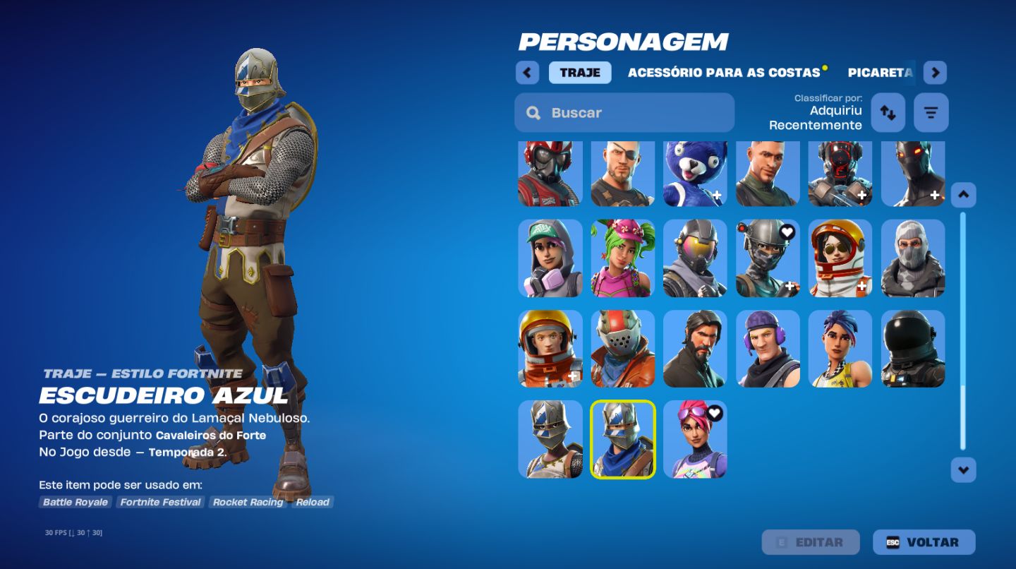 CONTA DE FORTNITE OG FULL ACESS + DE R$1500,00 GASTOS COM DIVERSOS JOGOS NA EPIC