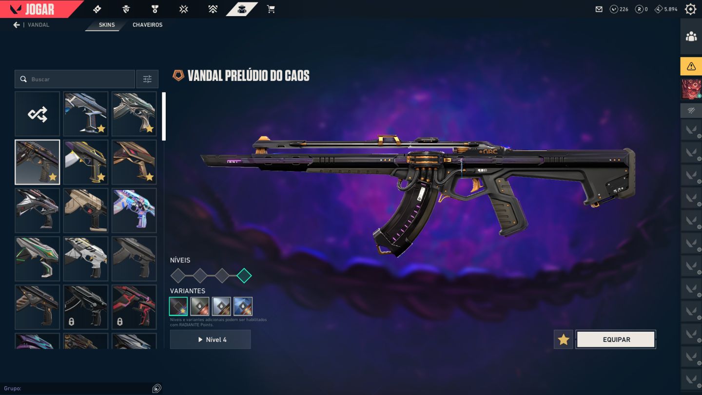 CONTA VALORANT NÍVEL 69 | 19 SKINS | VANDAL KURONAMI, PRELÚDIO DO CAOS, RGX ...