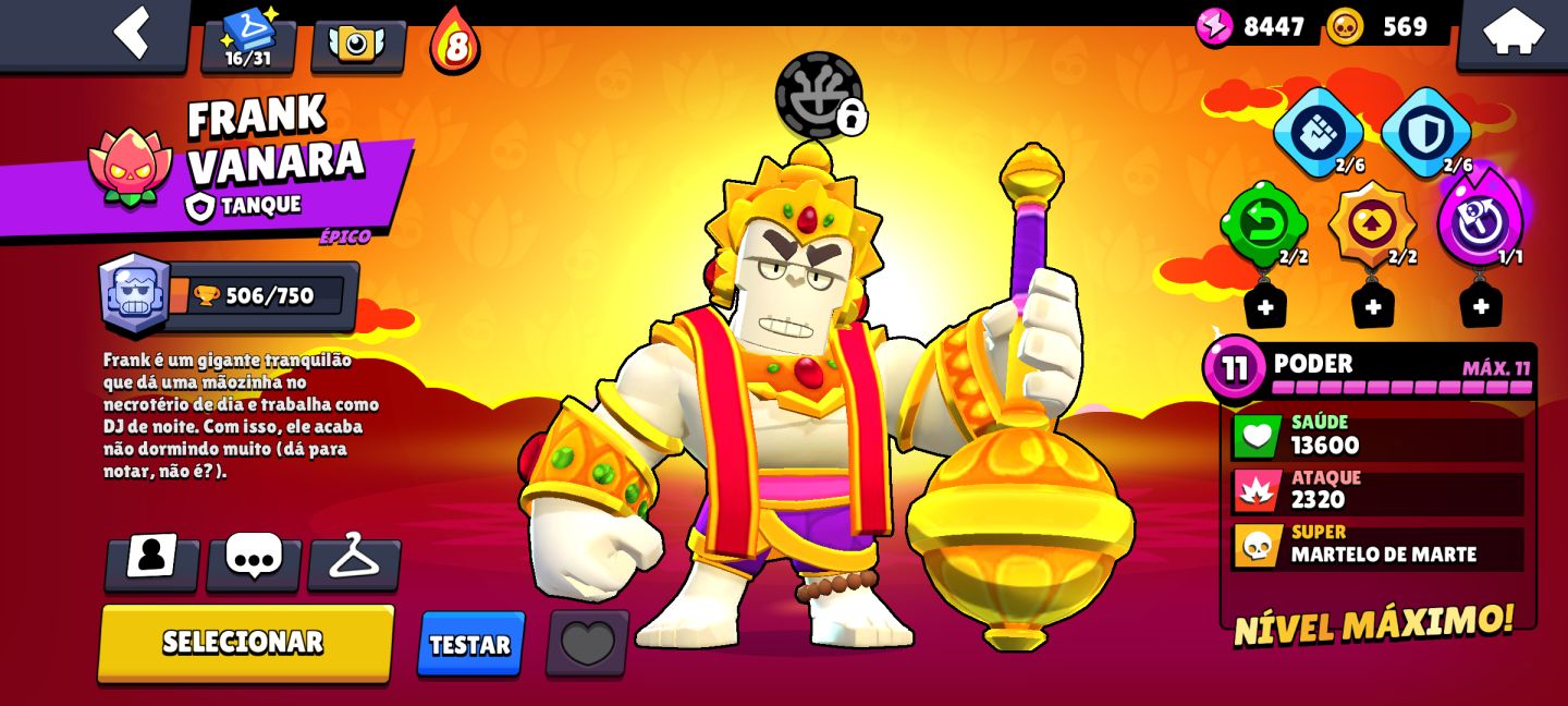 Conta Brawl Stars boa para iniciar , 41 Brawlers Skins boas