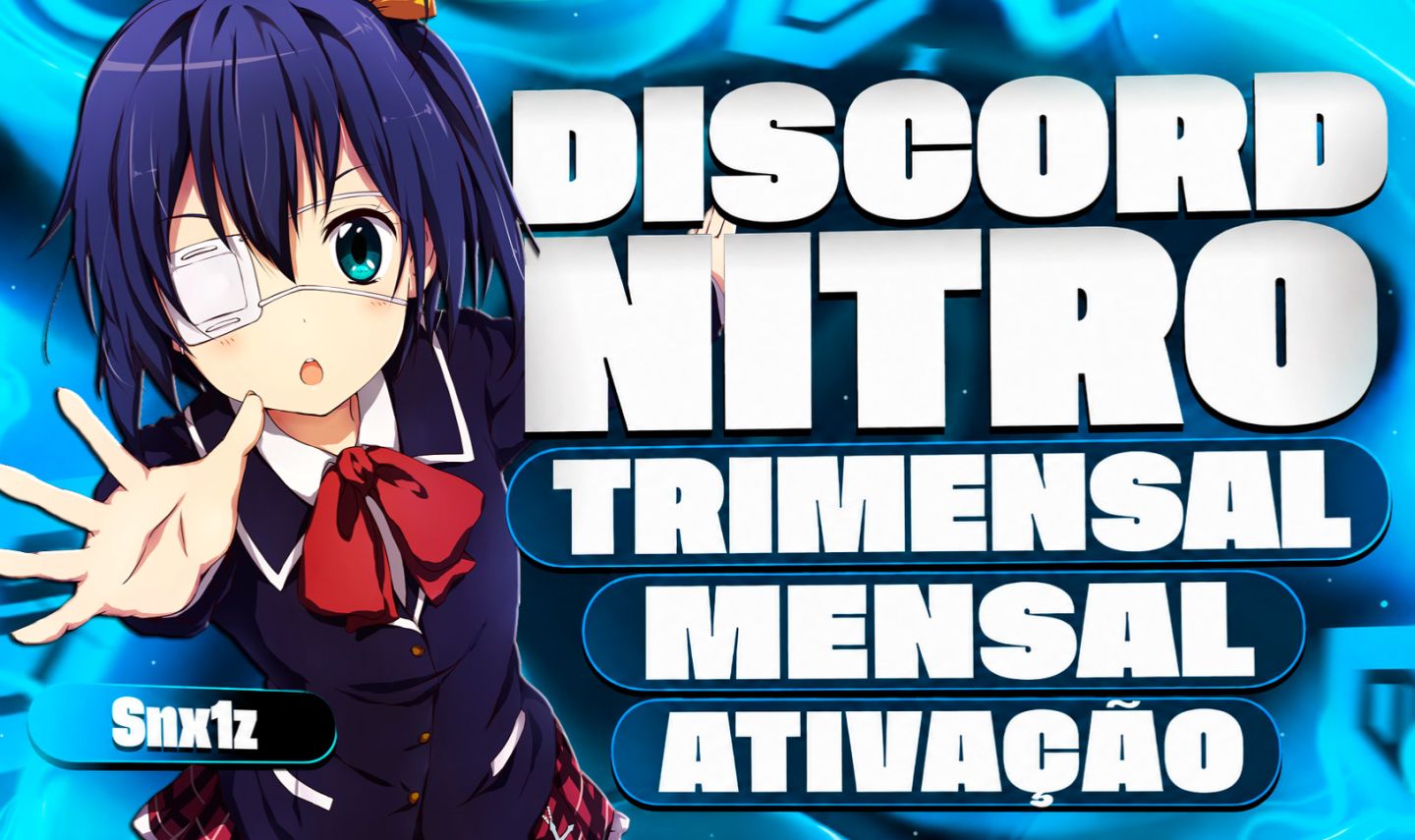 Conta Nitrada 3 Meses e 1 Mês Nitro + Virgem