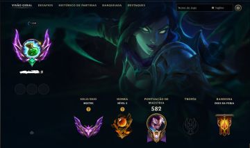 Conta LoL Mestre Full Champs 238 Skins, Ícones Antigos